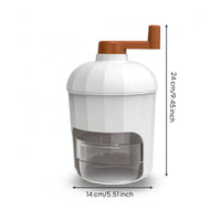 Shaved Ice Machine with Ice Mold Food-Grade Slushy Maker Stainless Steel