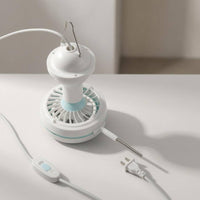 Easy Installation Windless Fly Shooer Adjustable Range Hanging Fly Fan Timer Function for Food Vendors, Market Stall Holders, Restaurant Owners