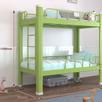 1 Metal Bunk Bed with Full Length Guardrails Steel Frame Durable Construction Space-saving Design Suitable for Children Dorm Room Apartment Students Daycare