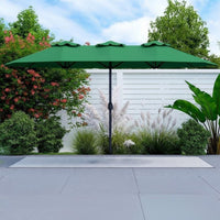 Triplecover Solar Powered turnedset Cantilever Umbrella with brightness diodes Lights Outdoor Furnishing for Homeowners, gathering Planners, Garden, Beach, Deck
