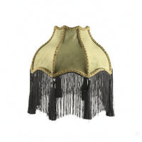 Lamp Shade with Fringe Trim Soft Light Cover Warm for Bedroom