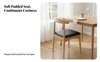 Curved Rear Chair Nordic Design Armless Side Chair Ergonomic Rearrest Long-Lasting for Residents