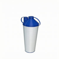 doubleSeal Snack Container Translucent Tall Snack Cup Ribbed