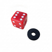 Dice Cymbal Nut with Felt Washer Threaded Cymbal Topper Compact Hardware for Drummers, Practice Setup