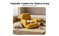 Adjustable Backrest Lounger Multi-Position Lazy Sofa Space-Saving Foldable for Students, Teens, perusing
