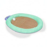 Cooling Mat with Raised Rim Anti-Slip Pet Cooling Mat Woven for Floor