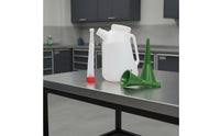 Corrugated Spout Engine Oil Filling Jug Funnel Attachments Oil Measuring Jug Molded Handle Graduated Measuring Container