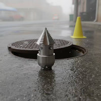 Rotary Nozzle with Ceramic Outlet Rotating Stainless Steel tube Cleaning Nozzle Industrial for Plumbers