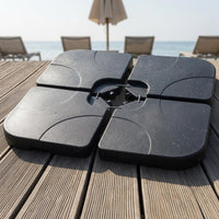 Square Umbrella Base Weighted Water-Fillable Umbrella Base Metal Support Structure Outdoor Equipment