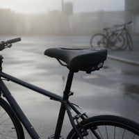 Inflatable Bike Saddle PU Leather Shock Absorbing Two-Wheeler Seat