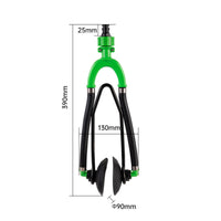 Easy Installation Outboard Engine Flusher Long-Lasting Steel Frame Marine Engine Flush Kit Crack Resistant Boat Engine Ear Muffs Quick Connect Hose Fittings for Winterizing
