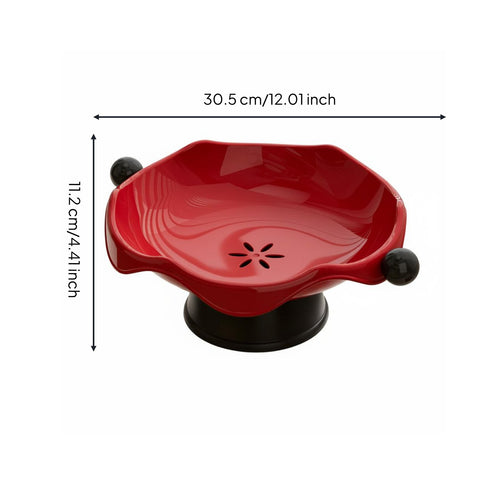 Pedestal Fruit Bowl Elegant Design High Foot Snack Plate Large Capacity