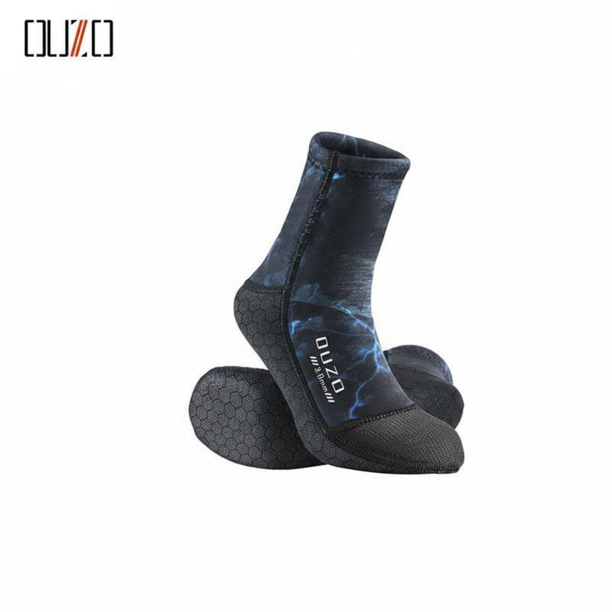Long-Lasting Construction 3mm Neoprene Dive Socks Quick-Dry Anti-Slip Thermal Socks Wear-Resistant Thermal Swim Booties Barefoot Feel for Snorkelers