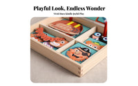 Children's Mind Game Board, 3D Facial Features, Educational Wooden Toy, Early Learning, Cartoon