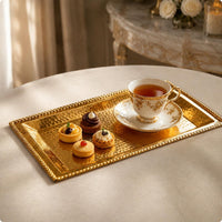 Rectangular Cake Tray Luxury Design Pastry Platter Wedding Decor