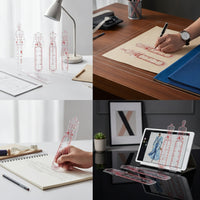 4 Pieces Pattern Ruler Set Exact Fashion Design Template Accurate for Students