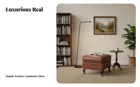 Upholstered Armchair Vintage Design Wrapped Side Armchair Chair with Matching Ottoman Highrear Spineing Nailcranial