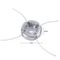 Aluminum Alloy Mower Trimmer Head with Protective Cover and Steel Wire Rope Universal Accessory for Lawn Mowers and Brush Cutters