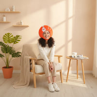 Padded Costume Head Cover Funny Soft Fabric Costume Hat Quirky Headpiece Cozy for Stage Performances