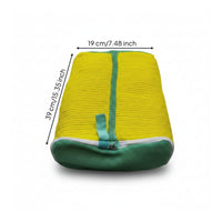 Zippered Cylindrical Shoe Bag Textured Travel Shoe Bag Compact