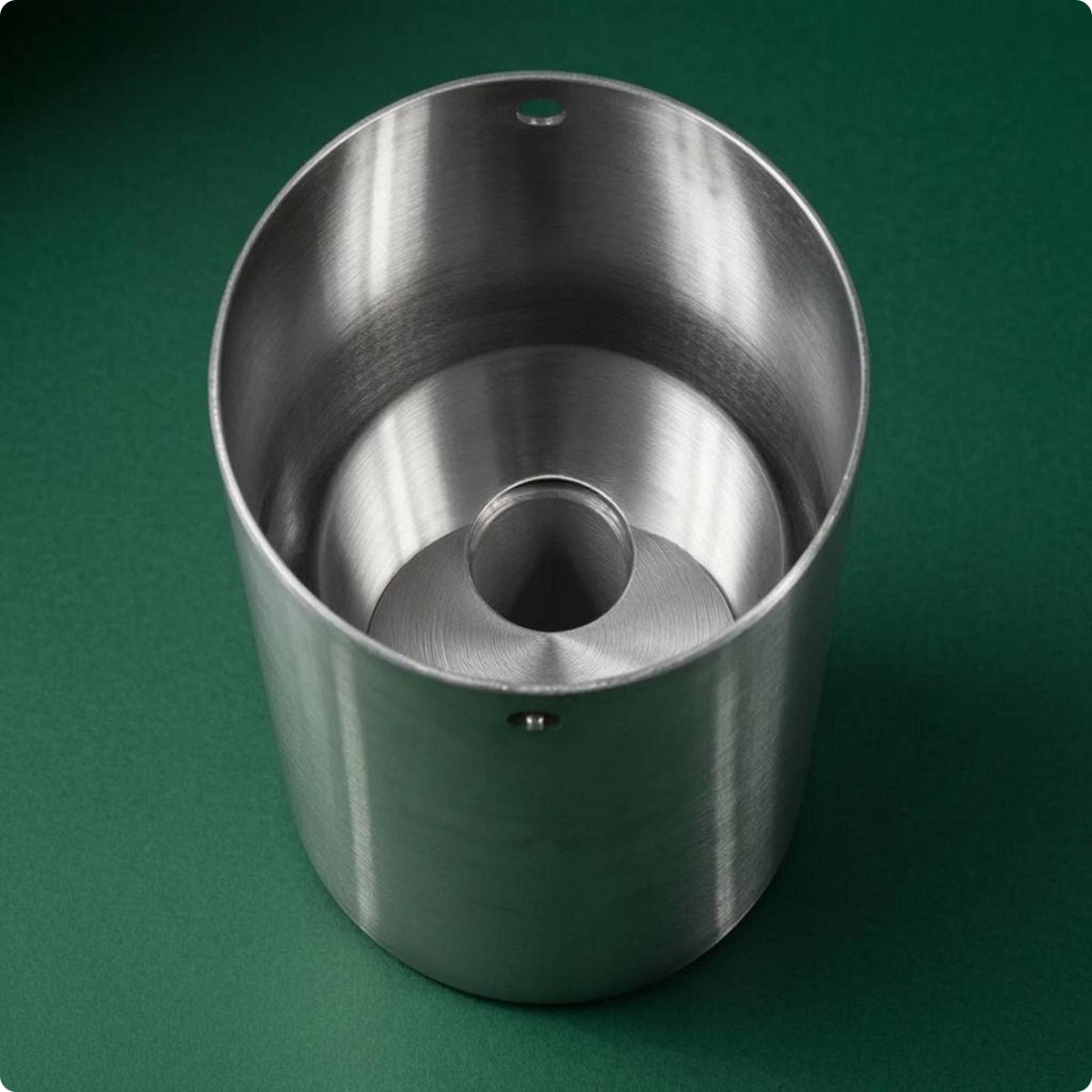 Perforated Golf Cup Brushed Metal Golf Cup Cylindrical