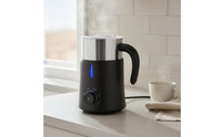 Electric Milk Frother Quiet Hot and Cold Frother Body Milk Foaming Machine for Home Cafe, Coffee Shop