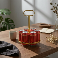 Beer Carrier Rack Detachable Can Basket Handheld Drink Storage for Party