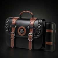 Motorcycle Side Bag with Pouch Universal Fit Motorcycle Saddlebags Retro for Road Trips