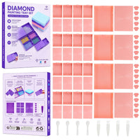4 Pieces Diamond Painting Tray with Lid Modular for Craft Rooms, Hobbyists