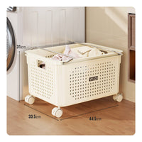 Rolling Laundry Hamper Large Capacity Wheeled Laundry Hamper Easy to Move