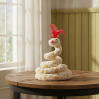 Snake Cat Toy Soft-Textured Spring Cat Toy Fuzzy Springy for Cats