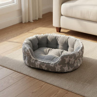Soft and Comfortable Luxurious Pet Bed Self Warming Lace Trim Pet Sofa Machine Washable Supportive Cat Bed Non-Slip Bottom for Small Dogs, Young Dogs, Kittens