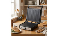 Easy to Clean Panini Press 2000W Sandwich Maker Nonstick Countertop Grill with Non-Stick Plates Electric for Students, Small Kitchens, Dorm Rooms