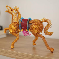 Aluminum Wire Horse Figurine Sturdy and Long-Lasting Home Decoration Rustproof