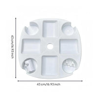 Umbrella Cup Holder Tray Square Beach Umbrella Tray Rounded Corners Outdoor Accessory