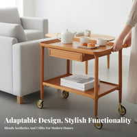 2-Tier Utility Trolley Midcenturycenturymidcenturycenturyera Modern Design 2-Tier Wheeled Shelf Space-Saving Easy Assembly