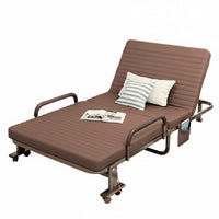 Office Rest Lounger Foldable Design Single Folding Cot Space Saving Folding Cot Bed with Mattress for Caregivers, Adults, Living Room, Bedroom
