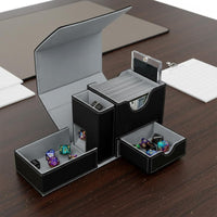 Trading Card Storage Box Patented Design TCG Collection Case Multi-Deck Card Box Display Window for Board Game Players