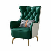 Highrear Side Panel Chair Nordic Aesthetic Upholstered Tallreared Armchair Chair Modern Minimalist Thickly Cushioned