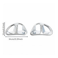 Chrome Vent Trim Polished Metal Chrome Intake Vent Trim Cutout Design