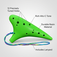 12 Hole Alto C Musical Instrument, Instrument Gift for Beginners, 12 Hole Ocarina Instrument, Musical Instrument Gift, Ocarina Alto C for Beginners