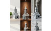 Fortified Dwelling Weathered Miniature Building Model Authentic Scenery for Tabletop Gaming