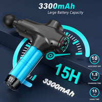 Massage Gun Muscle Massager Fitness Equipment Vibration Impact Gun for Cross-Border Direct Sales (AU Plug)