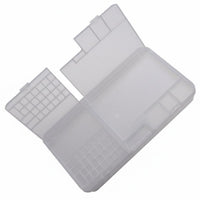 Transparent Compartment Case With Lid Parts Container Portable for Craft Room