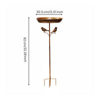 Metal Bird Bath Stake Weather Resistant Bird Bath Stake Easy to Clean for Patio