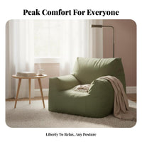 Bean Bag Armchair Removable and Cleanable Cover Lounge Chair Space Saving Modern Aesthetic for Adults, Esports Fans, Living Room