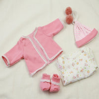 4 Pieces Reborn Doll Clothes Set Soft Material Toy Accessory Cute Design