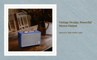 Retro wood Hi-Fi speaker, microSD