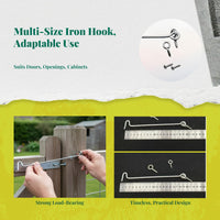 Window Hook, Iron Wind Brace, Stable Sliding Window Stay, Easy Installation, Adjustable, Home Office