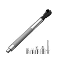 5 Pieces Multifunction Ratchet Wrench Set Metric Ratchet with Adapters Extended Socket Wrench Set Universal for Garage
